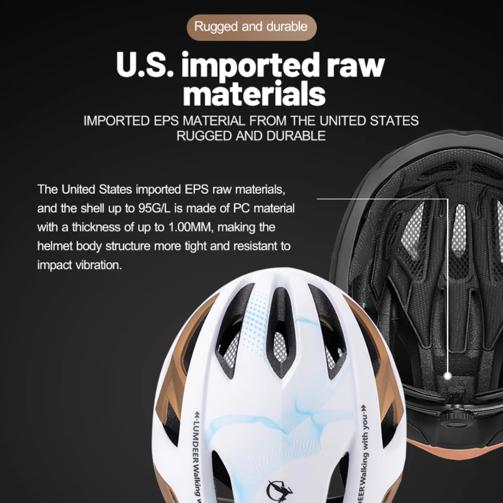 Unisex Magnetic Taillight Bike Helmet - Image 5