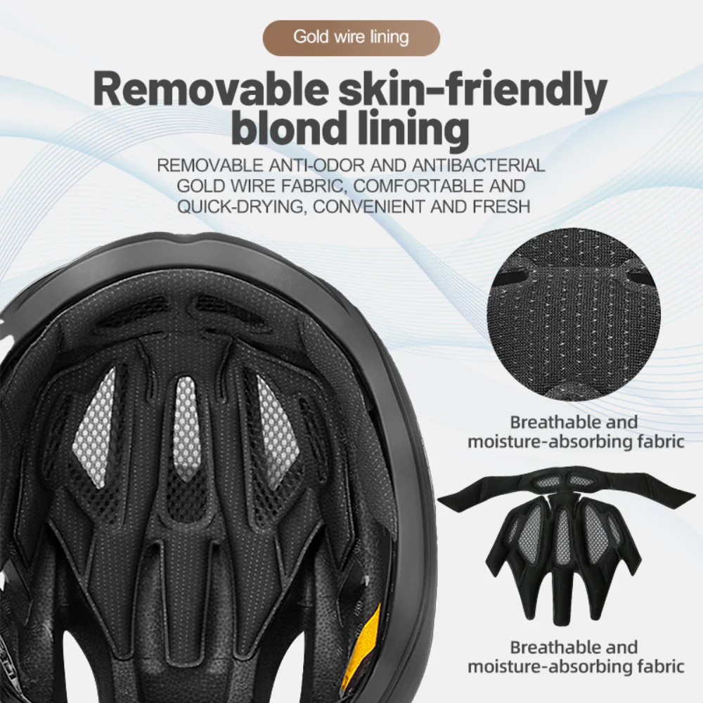 Unisex Magnetic Taillight Bike Helmet - Image 7